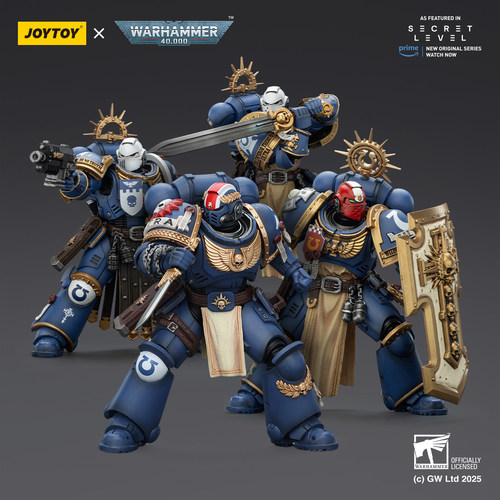 现货JOYTOY 暗源战锤40K 泰图斯胜利桂冠 & 极限战士剑卫三人组