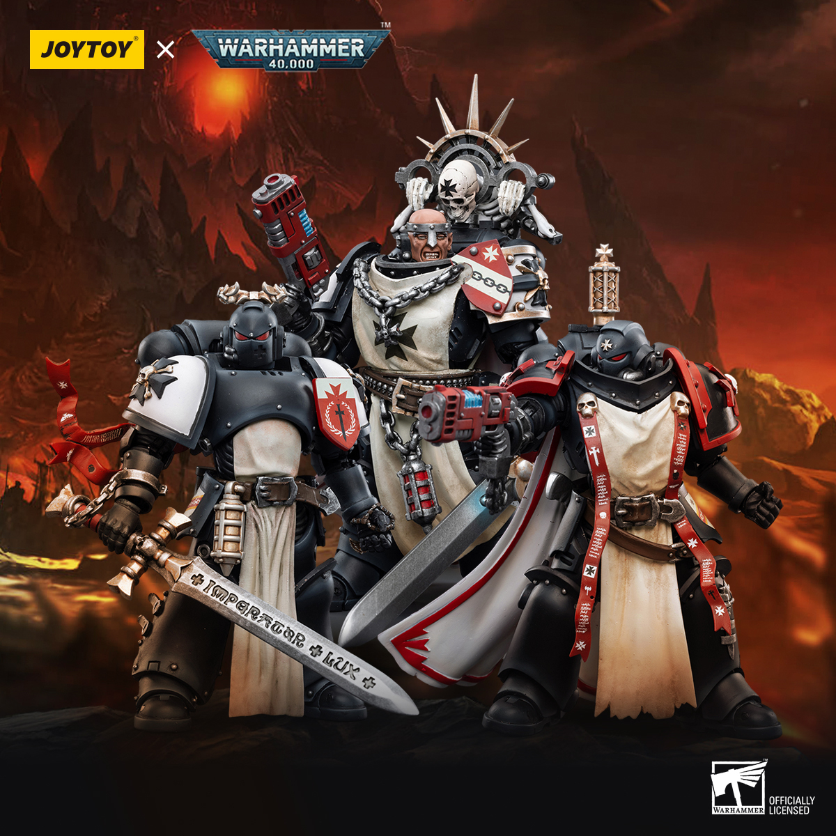 现货可发JOYTOY暗源战锤40K 黑色圣堂 艾博武夫 1:18兵人模型手办