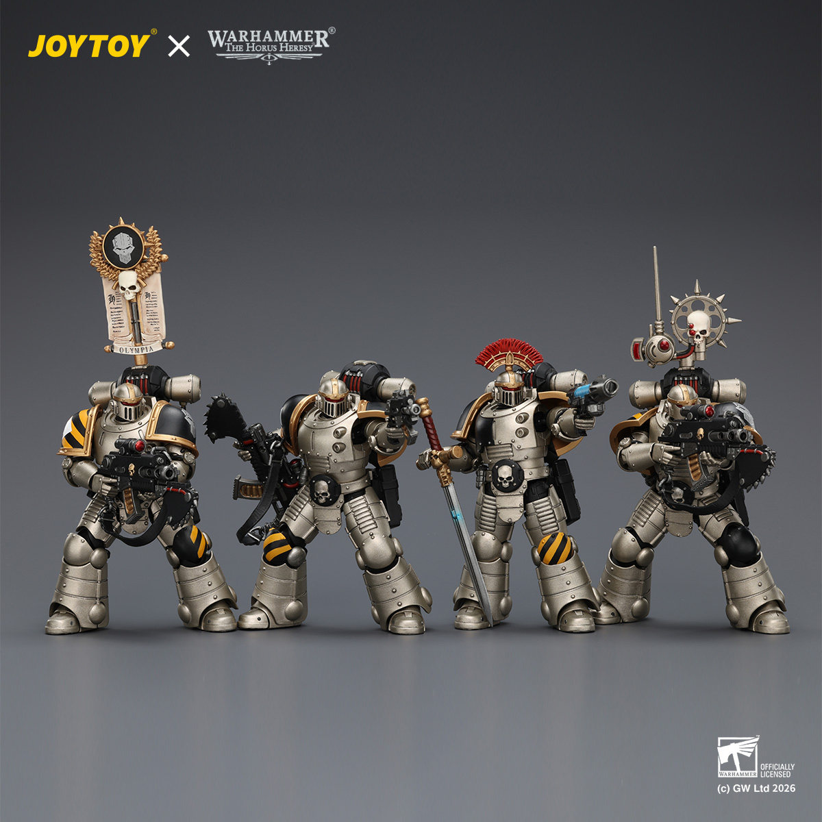 JOYTOY暗源 战锤30K 1/18 钢铁勇士 MkII军团士兵 模玩手办