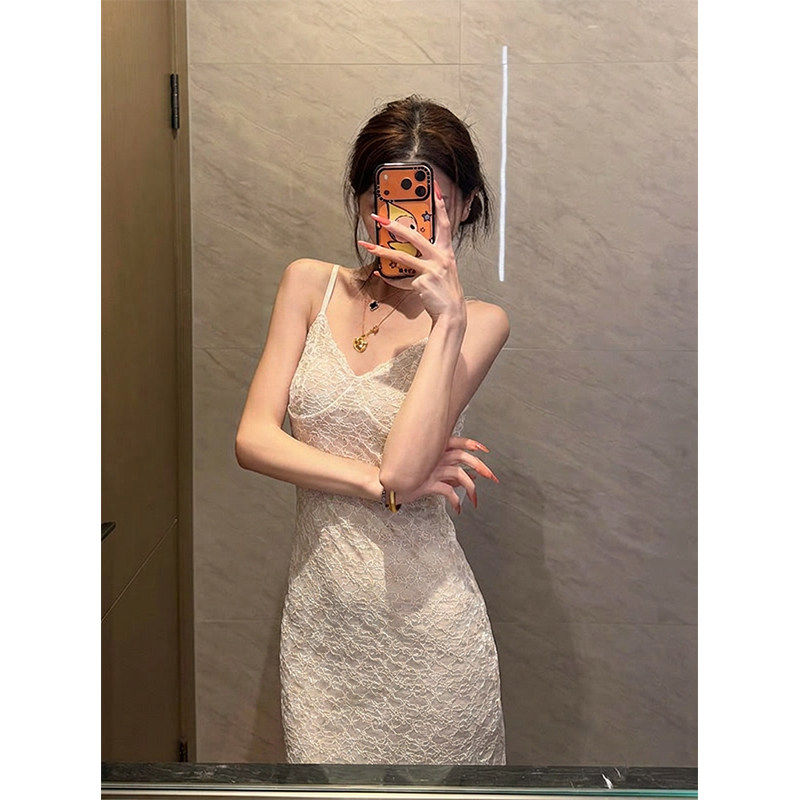 性感蕾丝吊带镂空连衣裙纯欲睡衣