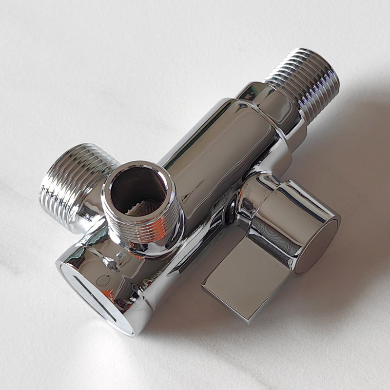 一进二出球芯角阀大通径