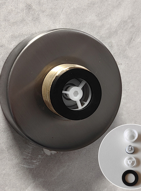 钢琴恒温混合阀防串水止回阀淋浴花洒龙头偏脚单向阀回流6分胶垫