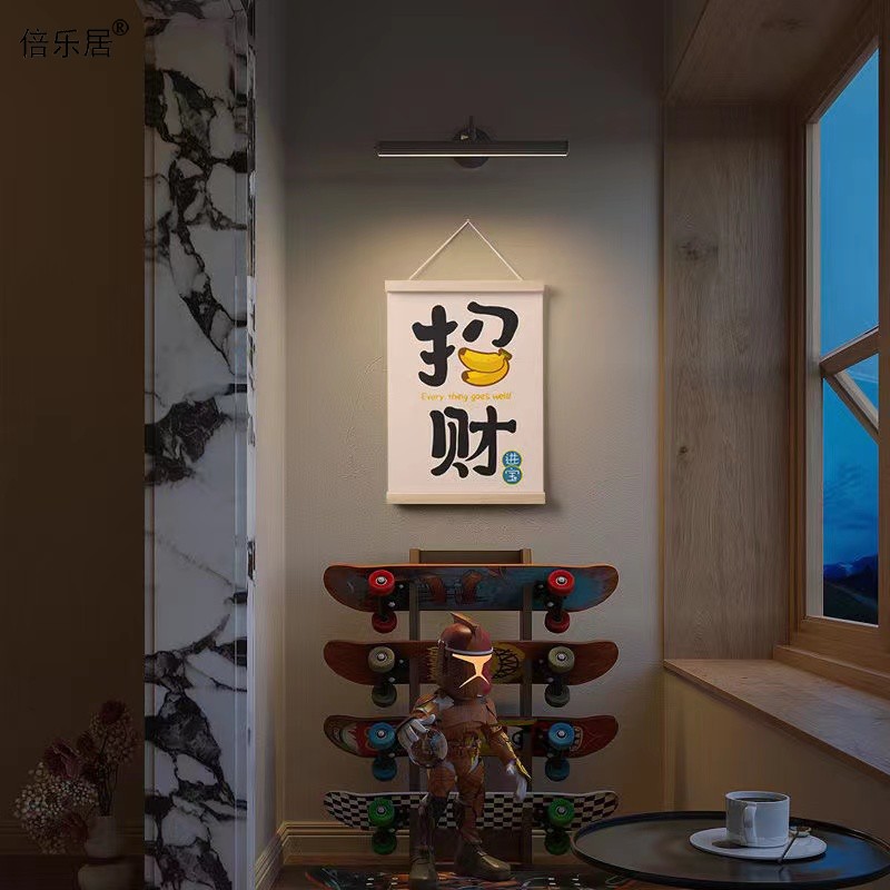 网红财神艺术文字港式茶餐厅奶茶美甲店装饰画布艺挂画创意个性画图片