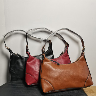 外贸出口西班牙单微瑕尾货清货腋下包女2025新款 单肩包软皮质感包