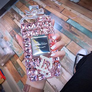 适用苹果iphone16奢华水钻香水瓶