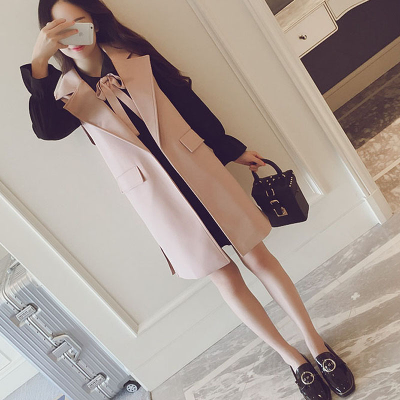 大码女装春秋新款两件套装外套显瘦连衣裙胖mm中长款马甲套装裙女