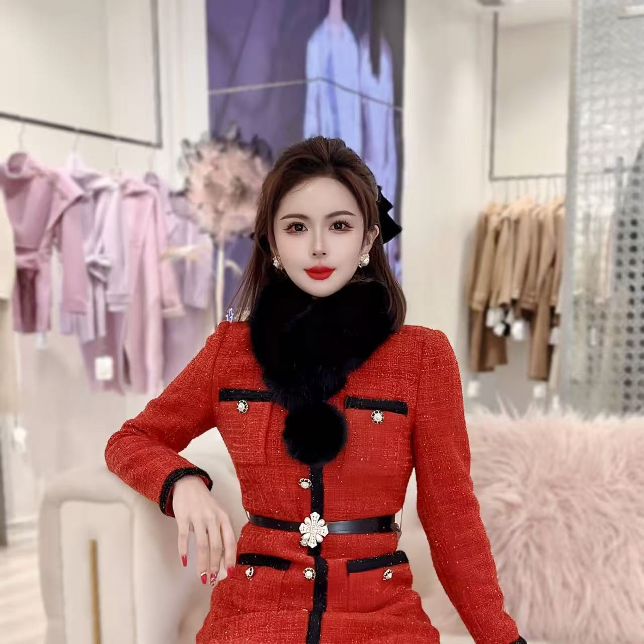 【芊芊粉丝专享】时尚洋气皮草5H903