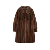 252058 翻领皮草水貂 表哥新号 长款