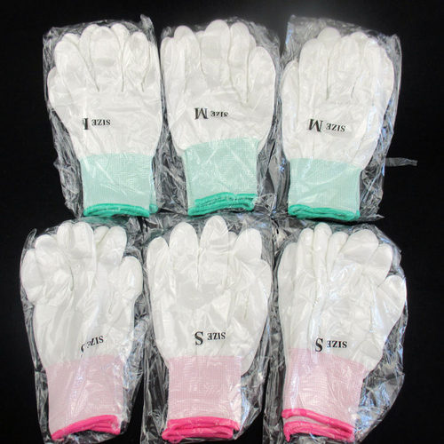 包邮烘干pu涂指手套挂胶手套薄款