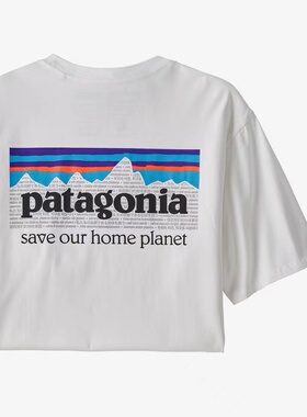 Patagonia巴塔哥尼亚P-6 Logo短袖T恤 透气休闲夏季经典男女同款