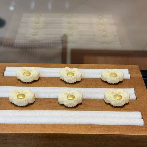 象牙果镶嵌五条经如意文玩手串配件配饰手链挂件饰品DIY