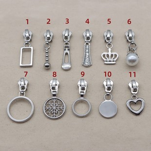 3号金属拉头裤子裙子锁头DIY手袋包吊坠拉锁鞋帽拉链衣服配件辅料