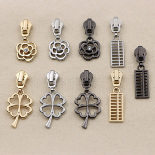 3号5号拉头花式钻拉头拉锁裙子拉索双面钻外套拉链手包拉头配饰