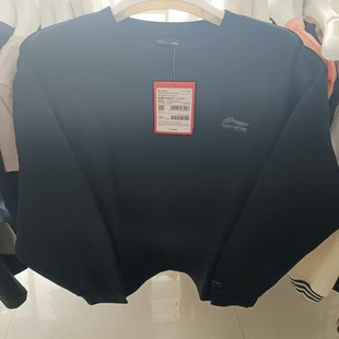 套头衫 情侣长袖 运动休闲圆领保暖上衣 新款 李宁加绒卫衣2025秋冬季