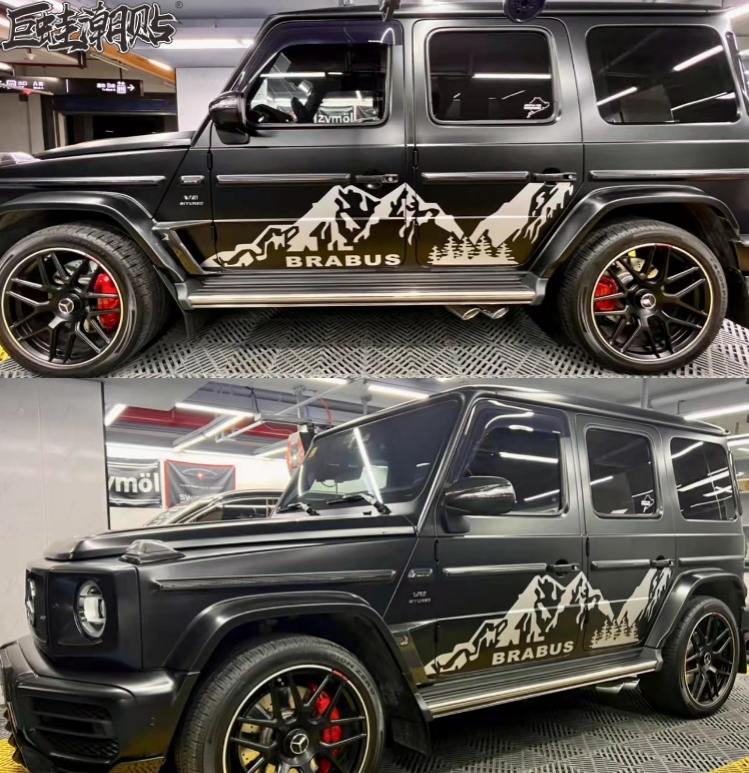 巨蛙潮贴纸全车奔驰G63拉花