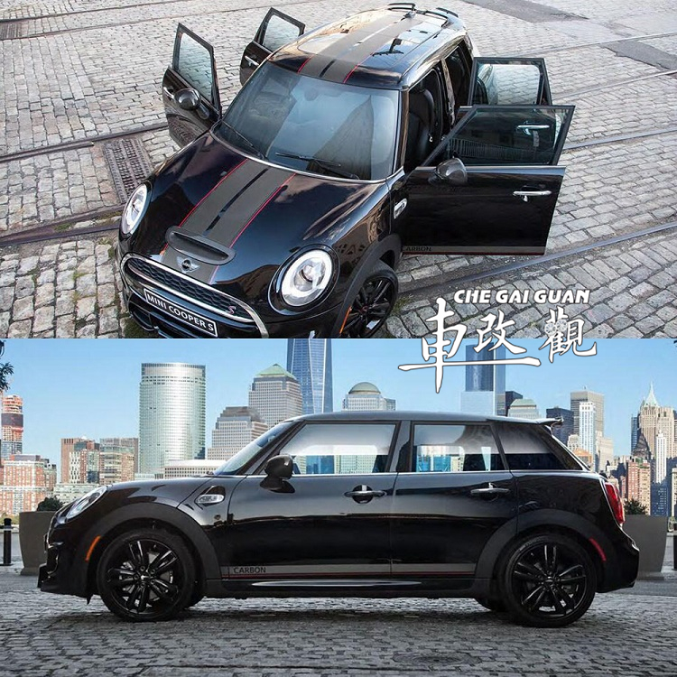 宝马mini改装车贴cooper机盖