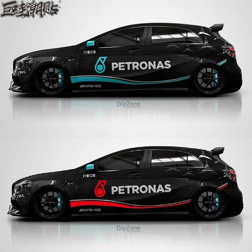 巨蛙潮贴纸全车奔驰CLA45拉