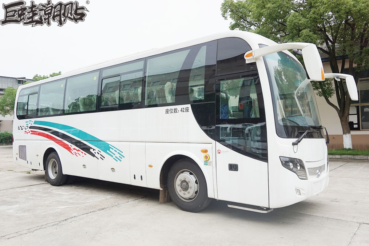 宇通大巴车贴纸拉花大客车考斯特改装车身装饰拉花全车身彩条彩虹