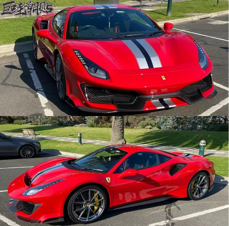 汽车用品贴纸全法拉利488P