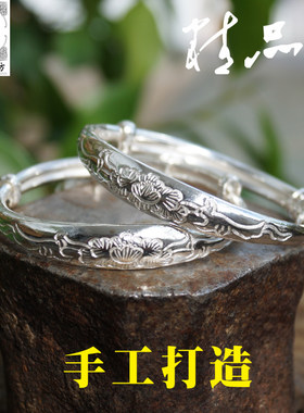 苗乡风儿童订做足银手镯
