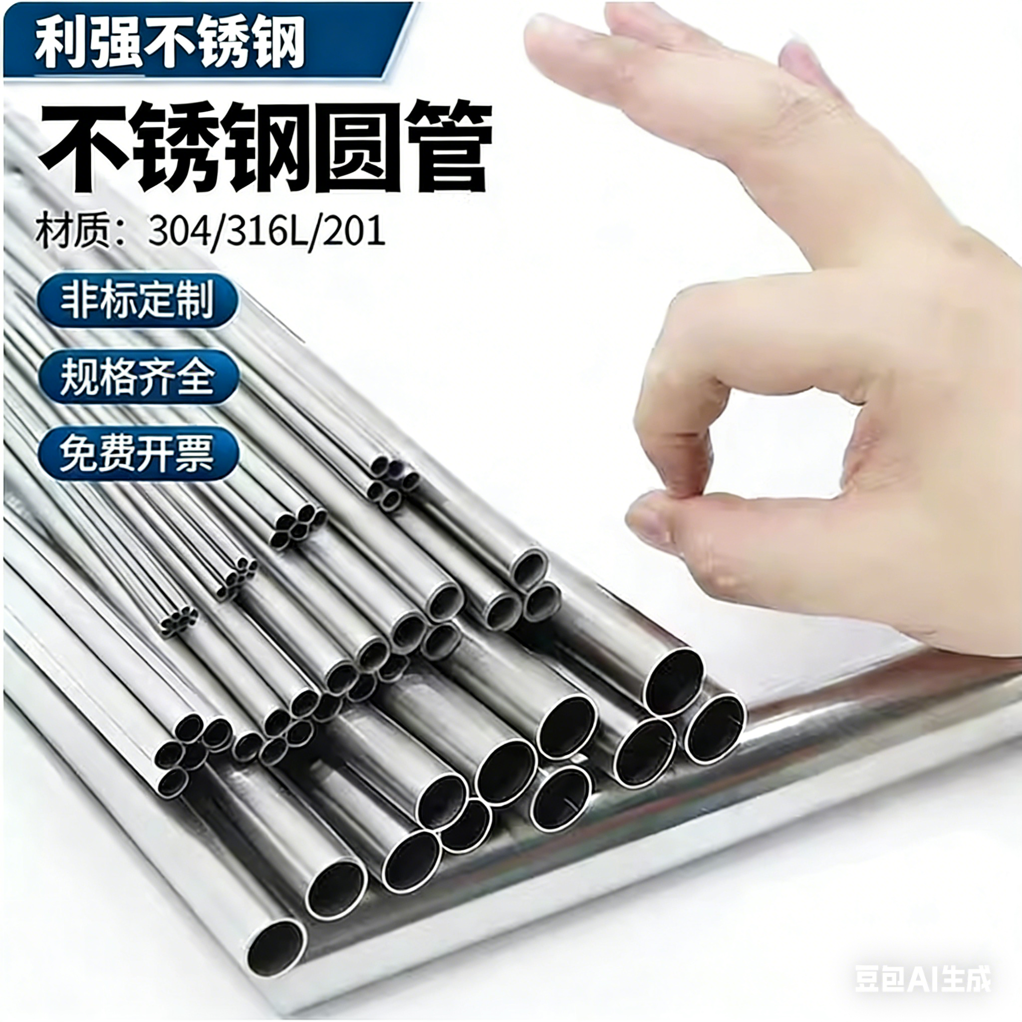 304不锈钢管毛细管空心管薄壁焊管无缝管316圆管激厚壁管光精密切