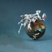 九九倾城上觉艺术胸针高档女925纯银珍珠星空吊坠毛衣链项链配饰