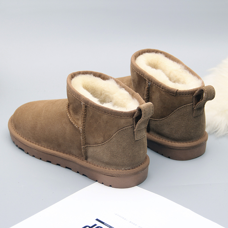 羊皮毛一体雪地靴女加厚保暖棉鞋