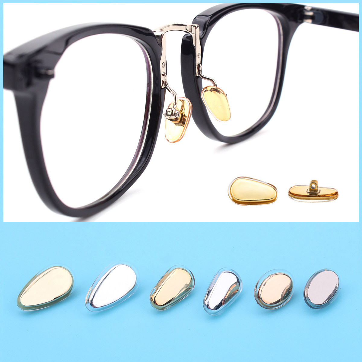 眼镜鼻托配件防滑硅胶包金属芯鼻垫托叶螺丝金色瓜子形拧螺丝通用,ZIPPO/瑞士军刀/眼镜,眼镜鼻托,淘宝优惠券,粉丝福利购,淘宝优惠卷