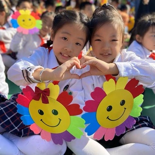 太阳花 幼儿园表演舞蹈道具向日葵合唱演出手拿花运动会开幕入场式