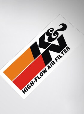 适用K&N高性能进气套件贴花空气滤清器高流量风格贴纸 stickers