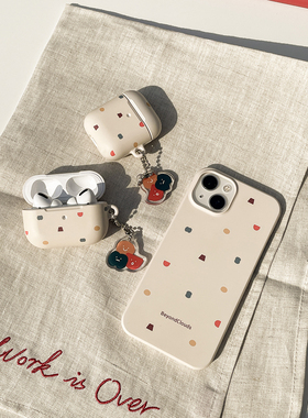 南山所 ins原创无印风手机壳iPhone1413ProMax半包硬壳磨砂日系12