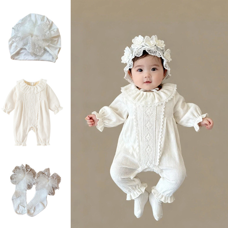 满月百天宝宝衣服女婴儿公主千金风女宝百岁宴女孩幼儿秋季小礼服