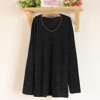 新款外贸原单提花加装纯长袖