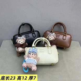 时尚潮流保龄球手提女包2026新款潮流韩版挂件爆款简约单肩斜挎包