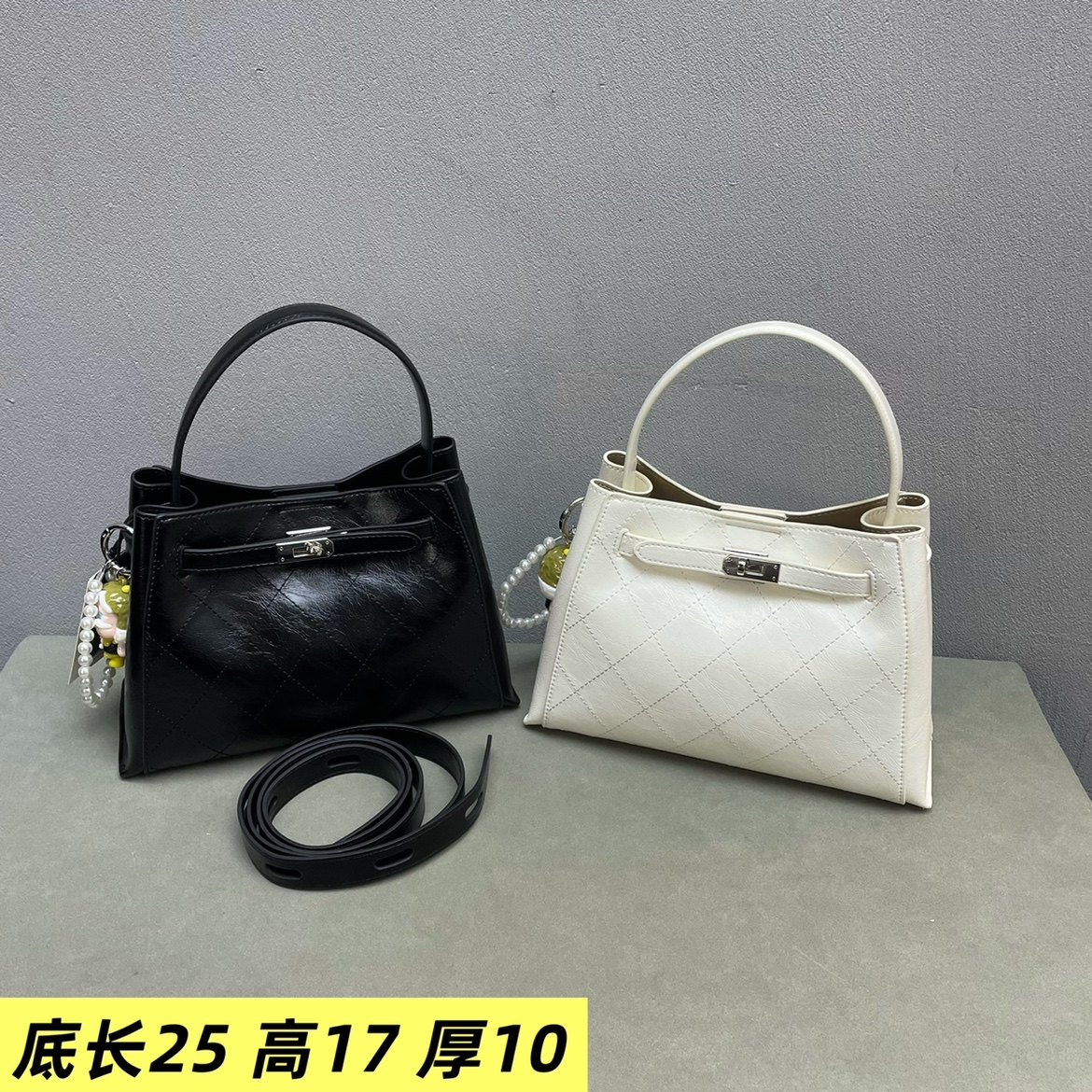 手提包菱格锁扣潮软皮时尚女包2026新款质感潮流简约单肩斜挎包,箱包皮具/热销女包/男包,通用款女包,淘宝优惠券,粉丝福利购,淘宝优惠卷