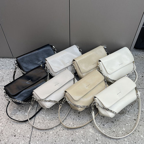 大小号早春时尚休闲女包2025新款洋气软皮分层实用单肩链条斜挎包