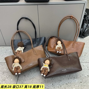 休闲腋下托特潮流女包2026新款洋气植鞣大气复古韩版时尚欧美单肩