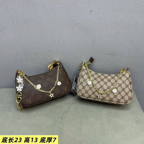 印花女包腋下链条2026新款时尚百搭质感气质潮流韩版斜挎包小包