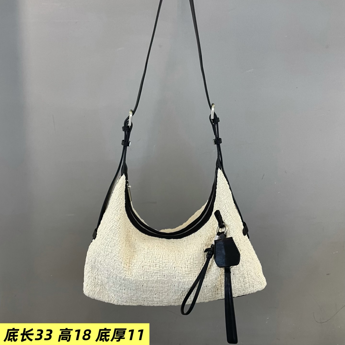 蜜蜡线拼接牛皮女包2025新款洋气浅色纯色大气真皮软单肩斜挎包