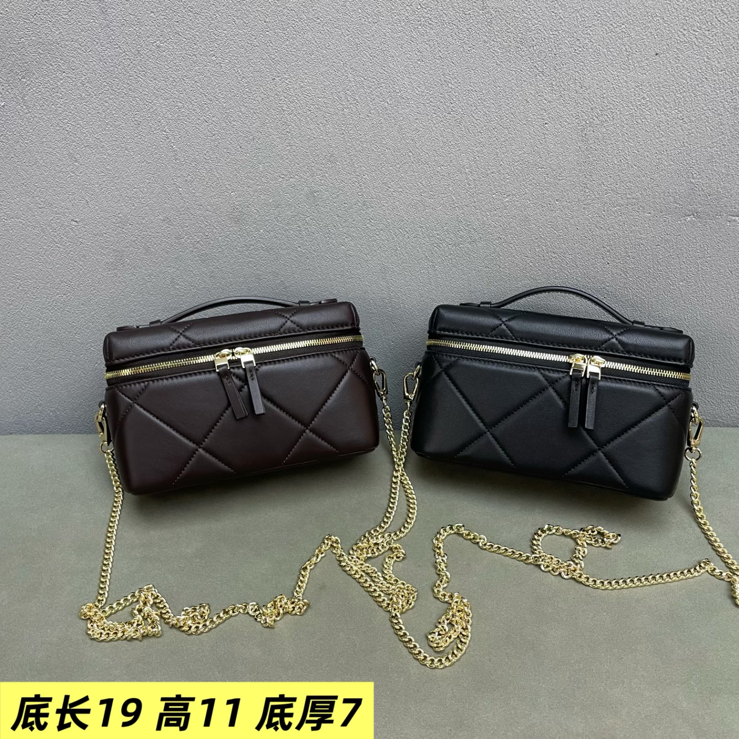 欧货羊皮链条盒子小包女包2026新款高品质洋气纯色韩版单肩斜挎包