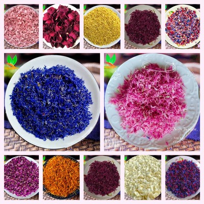 天然花瓣矢车菊多色干花瓣 DIY香薰蜡烛手工自制装饰日化原料