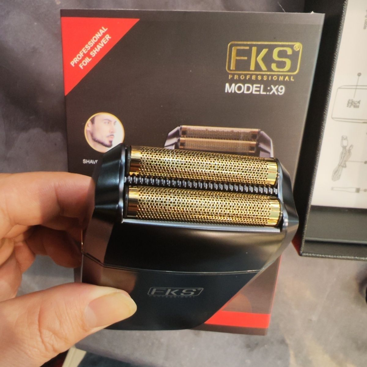 FKS油头增白器X9往复式剃须刀剃光头络腮胡刮胡刀大功率发廊专用