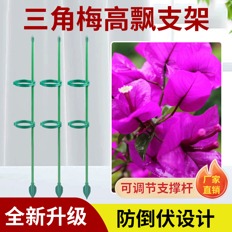 三角梅高飘支架吊兰月季花杆朱顶红花卉支架番茄铁艺蔬菜插花防倒