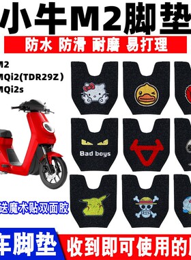 适用于小牛M2电动车脚垫MQi2防水踏板垫 Mqi2s丝圈脚踩踏垫TDR29Z