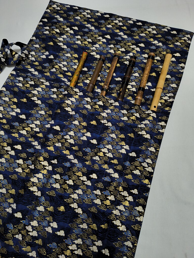 荼蘼 祥云 中国风多只装箫包袋笛子袋盒尺八袋可背定制乐器包