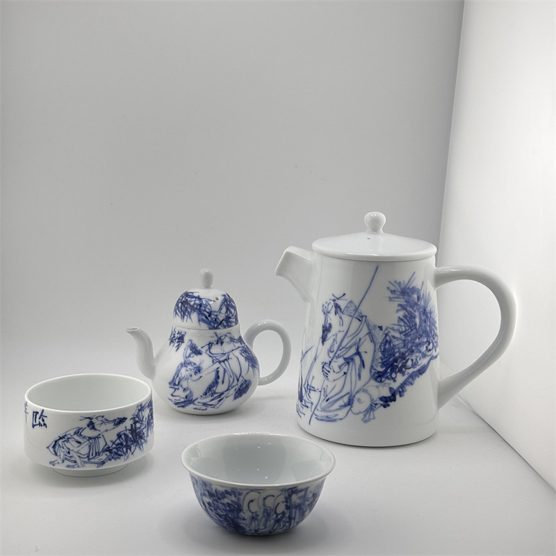 景德镇陶瓷茶杯三岁道人作品图片