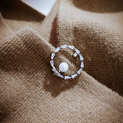 Pin zircon chèn dài an toàn pin phụ kiện trâm cài áo len trâm cài khăn quàng cổ - Trâm cài ghim cài áo vest