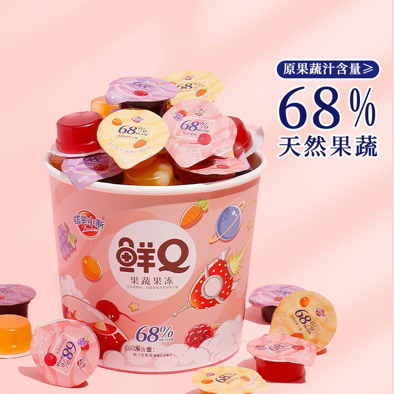 蜡笔小新小鲜桶660g果蔬果冻