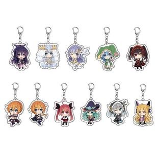 适用约会大作战亚克力钥匙扣五河士道夜刀神十香动漫卡通图案书包