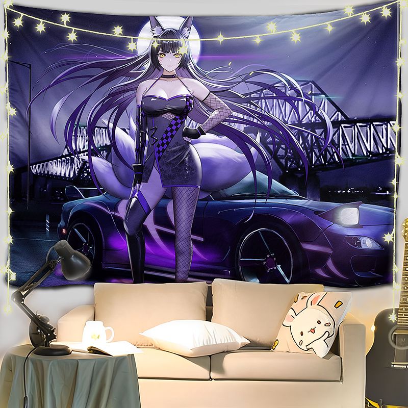 适用碧蓝航线武藏背景布